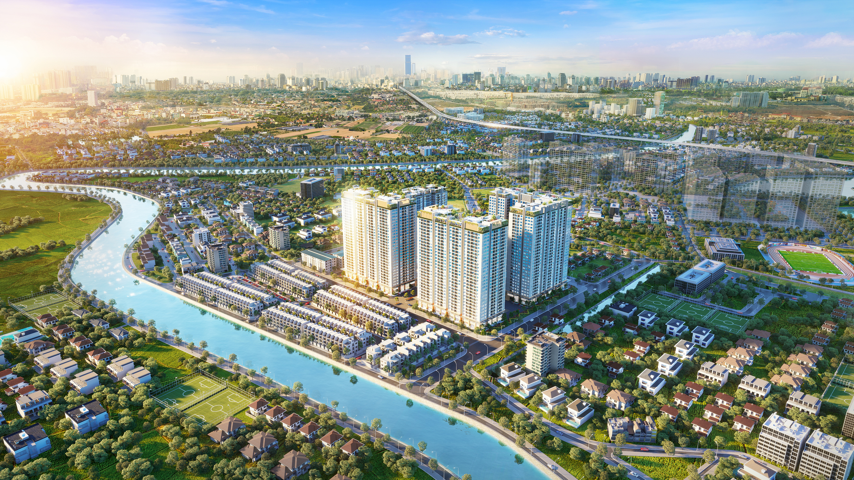 Hanoi Melody Residences tại Tây Nam Linh Đàm - Sống giữa những mảng xanh	